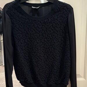 Vince Black Textured Women's Blouse